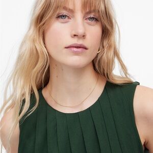 Madewell Sleeveless Crewneck Bubble Tank Top - Summit Green S